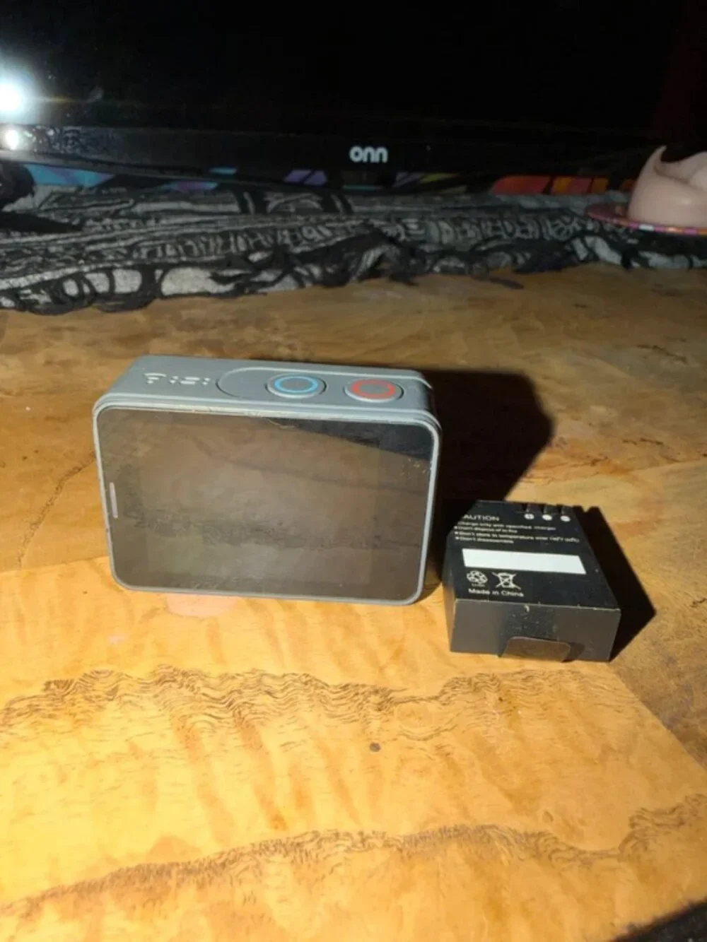 Gray Akaso Action Camera w/ 2 Batteries